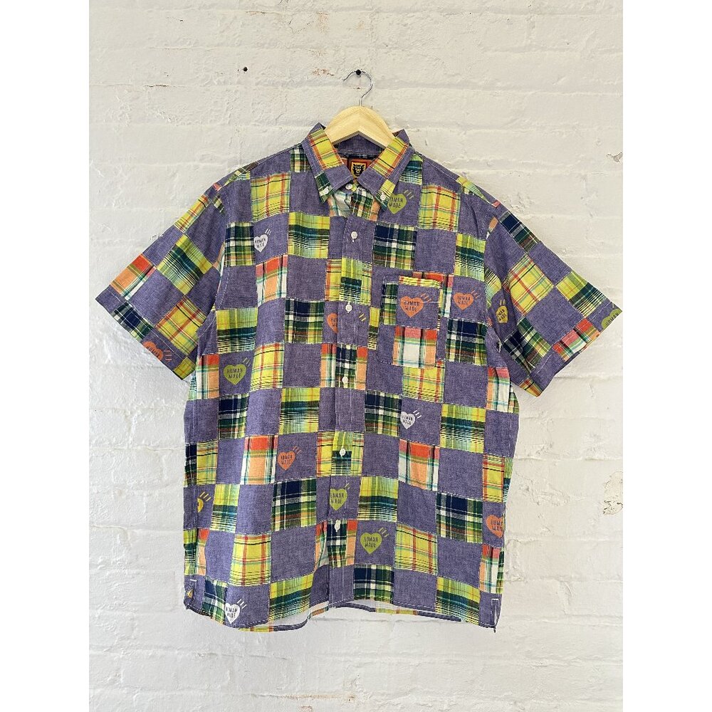 Human Made Patchwork Short Sleeve Button Up Shirt